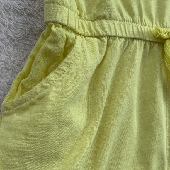 Zara Lemon Yellow Shorts Romper 7 EUC Girls - Picture 8 of 11